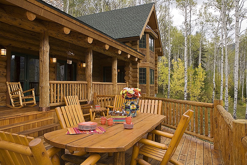 The Hudson Log Home 9432 4 Bedrooms and 4 Baths The House Designers